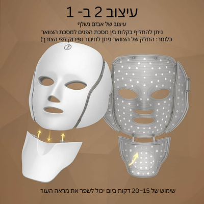 מסכת יופי בטכנולוגיית לד